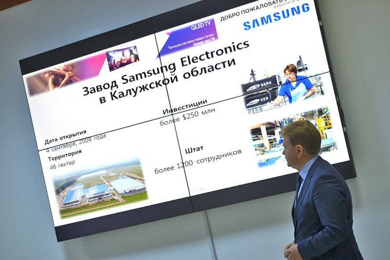 Производство QLED-телевизоров на заводе Samsung Electronics (Самсунг Электроникс Рус Калуга)